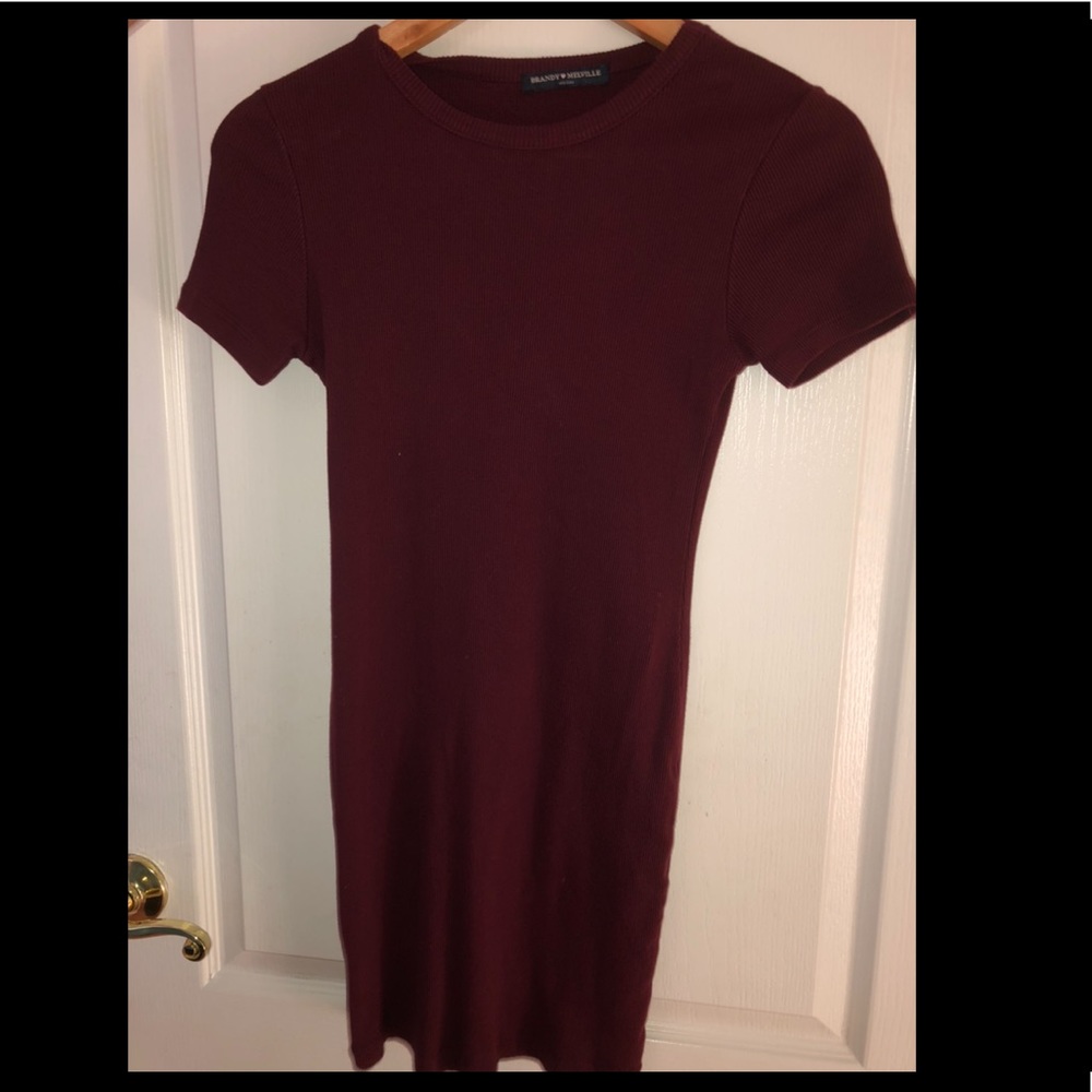 Burgundy Brandy Melville dress